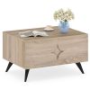 Farmhouse Accent Modern Coffee Table with Storage for Living Room Bedroom