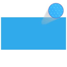 Pool Cover Blue PE with air chambers 216.1 x 107.9 in Durable