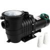 1HP Swimming Pool Pump, Dual Voltage 110V/220V, Circulates 5544GPH for Efficient Water Movement Above Pools