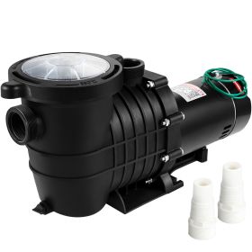 1HP Swimming Pool Pump, Dual Voltage 110V/220V, Circulates 5544GPH for Efficient Water Movement Above Pools