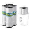 Pool Filter Cartridge, 4x 80 Sq. Ft, Spa Hot Tub Filter Cartridge Replacement, Compatible with Pentair CCP320, Pleatco PCC80-PAK4