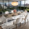 Rectangular Dining Table, 78 inch Long Kitchen Table for 6-8 People