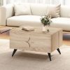 Farmhouse Accent Modern Coffee Table with Storage for Living Room Bedroom
