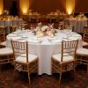 White Round Tablecloths 2 Pack, 120 Inches in Diameter, Stain- & Wrinkle- Resistant, Machine Washable Table Clothes