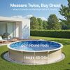 27-ft Round Above Ground Pool Liner, Overlap Pool Liners, Standard Gauge Vinyl, 48-to-54inch Wall Height