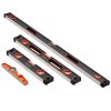 4-Piece Torpedo Level, 48/24/16/10 Inch All Magnetic Levels Set, Fluorescent Light Up Bubble Vials Ruler for 45/90/180 Degree