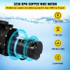 1HP Swimming Pool Pump, Dual Voltage 110V/220V, Circulates 5544GPH for Efficient Water Movement Above Pools