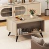 Farmhouse Accent Modern Coffee Table with Storage for Living Room Bedroom