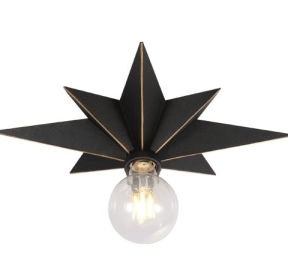 Flush-mounted Luminaires Unavailable Platforms- Welfel (Option: Black)